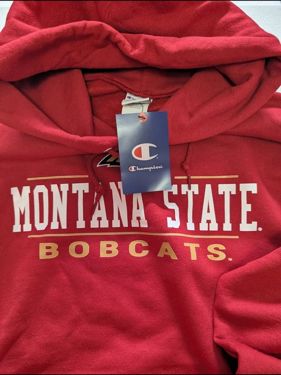 Champion Red Montana State Bobcats Hoodie - Picture 2 of 3